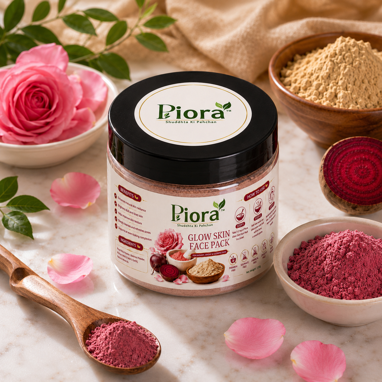 PIORA GLOW SKIN FACE PACK