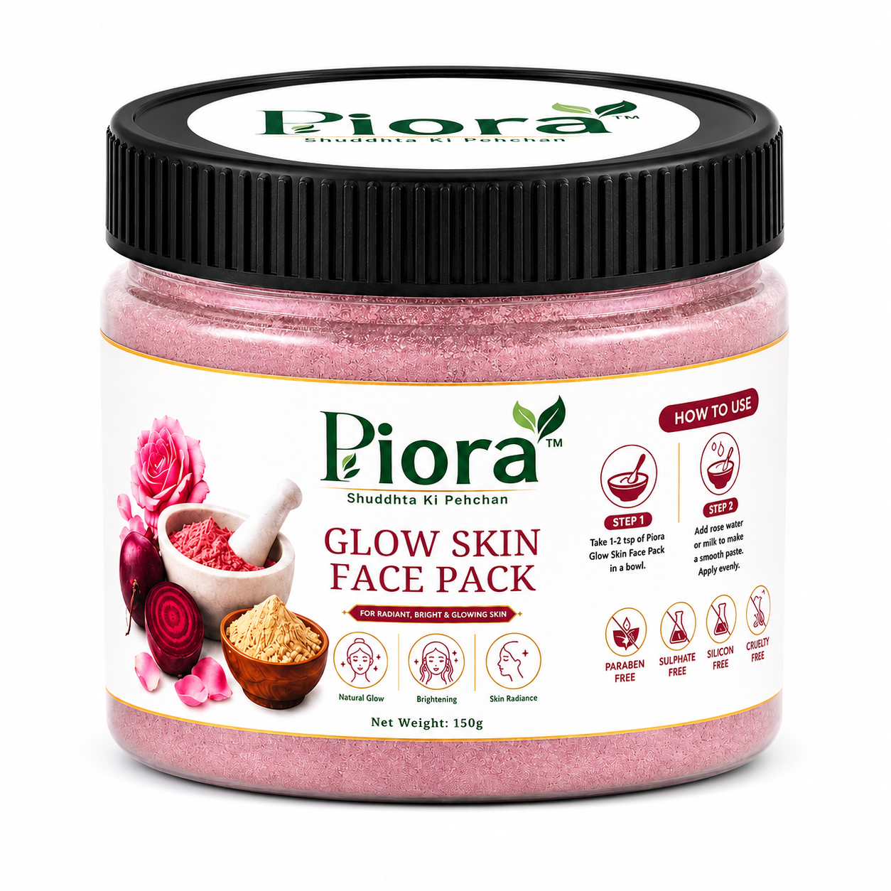 PIORA GLOW SKIN FACE PACK
